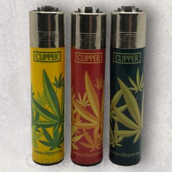 Leaves Mix - 3 Clipper Feuerzeug 